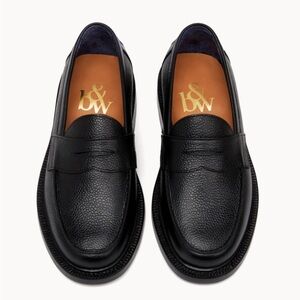 Blackstock & Weber Pebbled Black Loafers